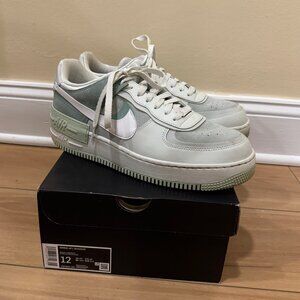 Nike AF1 Shadow Pistachio Frost Spruce Aqua Women Casual Shoes Sz 12